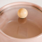 Peach Pebble Ceramic Serving Bowl With Lid 950ml Nestasia
