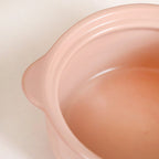 Peach Pebble Ceramic Serving Bowl With Lid 950ml Nestasia