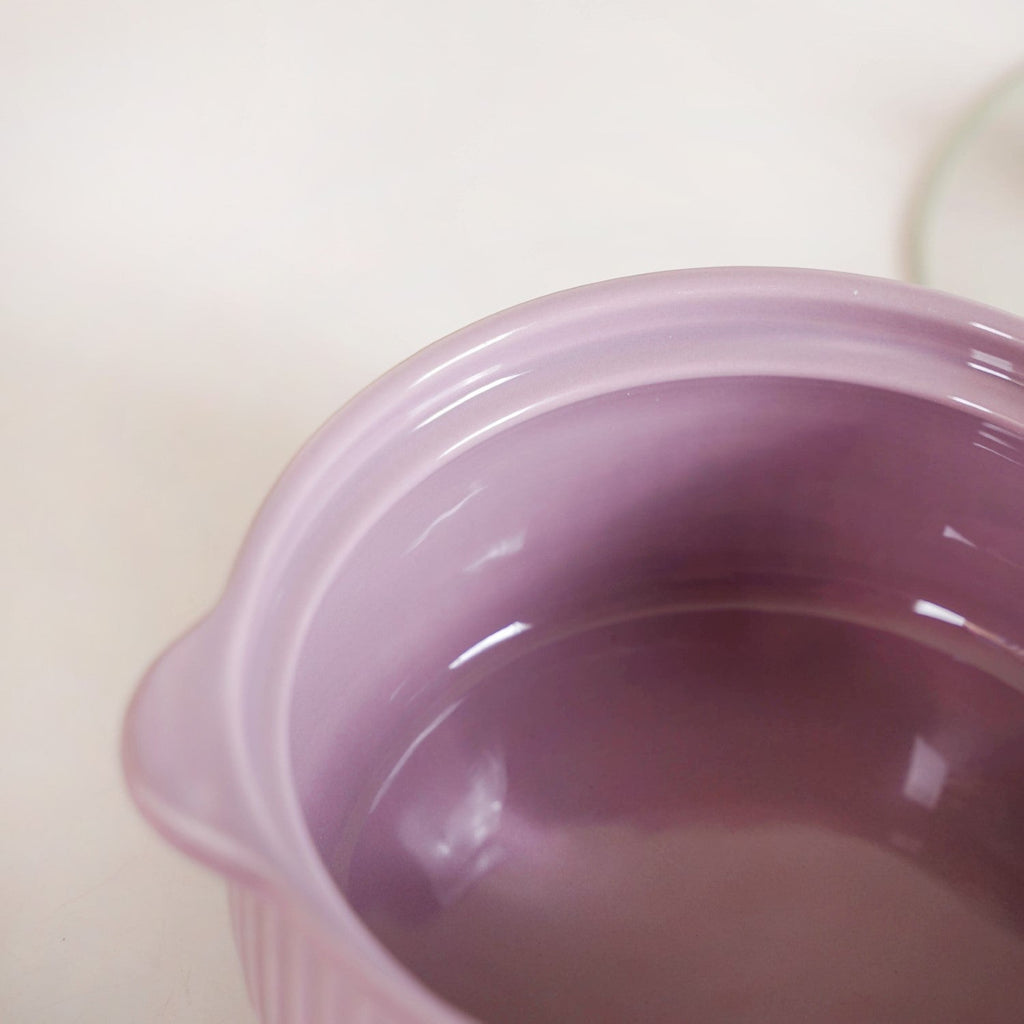 Ribbed Multifunctional Serving Bowl With Lid 950ml Nestasia