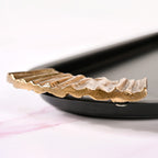 Matte Black Oval Metal Tray With Handles Nestasia