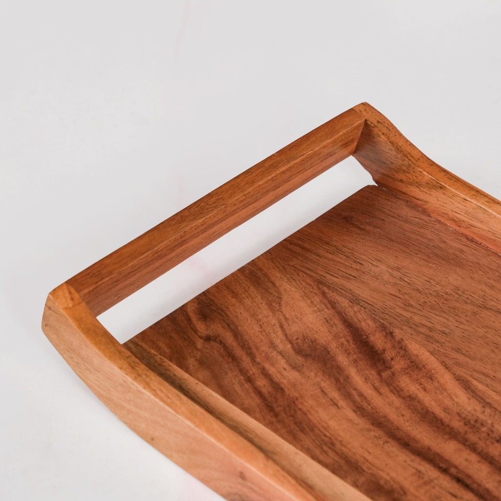 Acacia Wood Serving Tray 30x20cm Nestasia