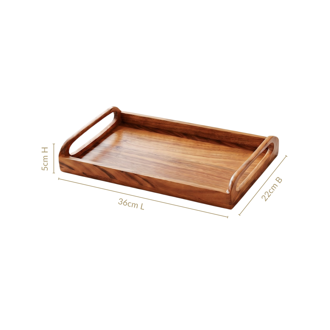 Coffee Table Tray With Handles 36x22cm Nestasia