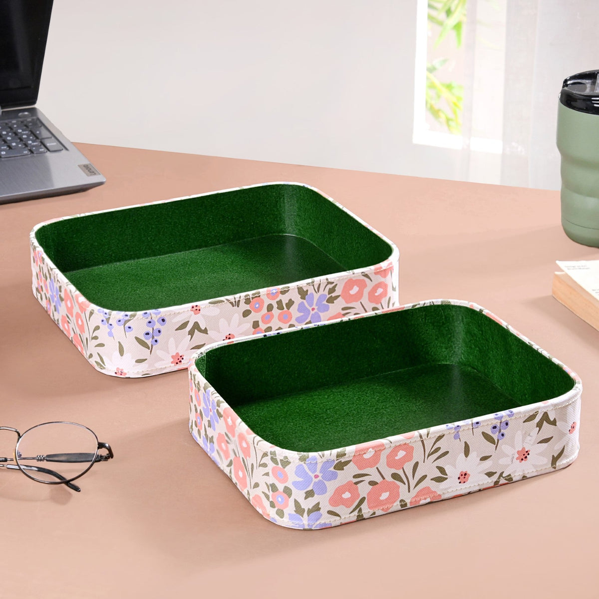 Set Of 2 Florina Desk Organiser Tray Nestasia