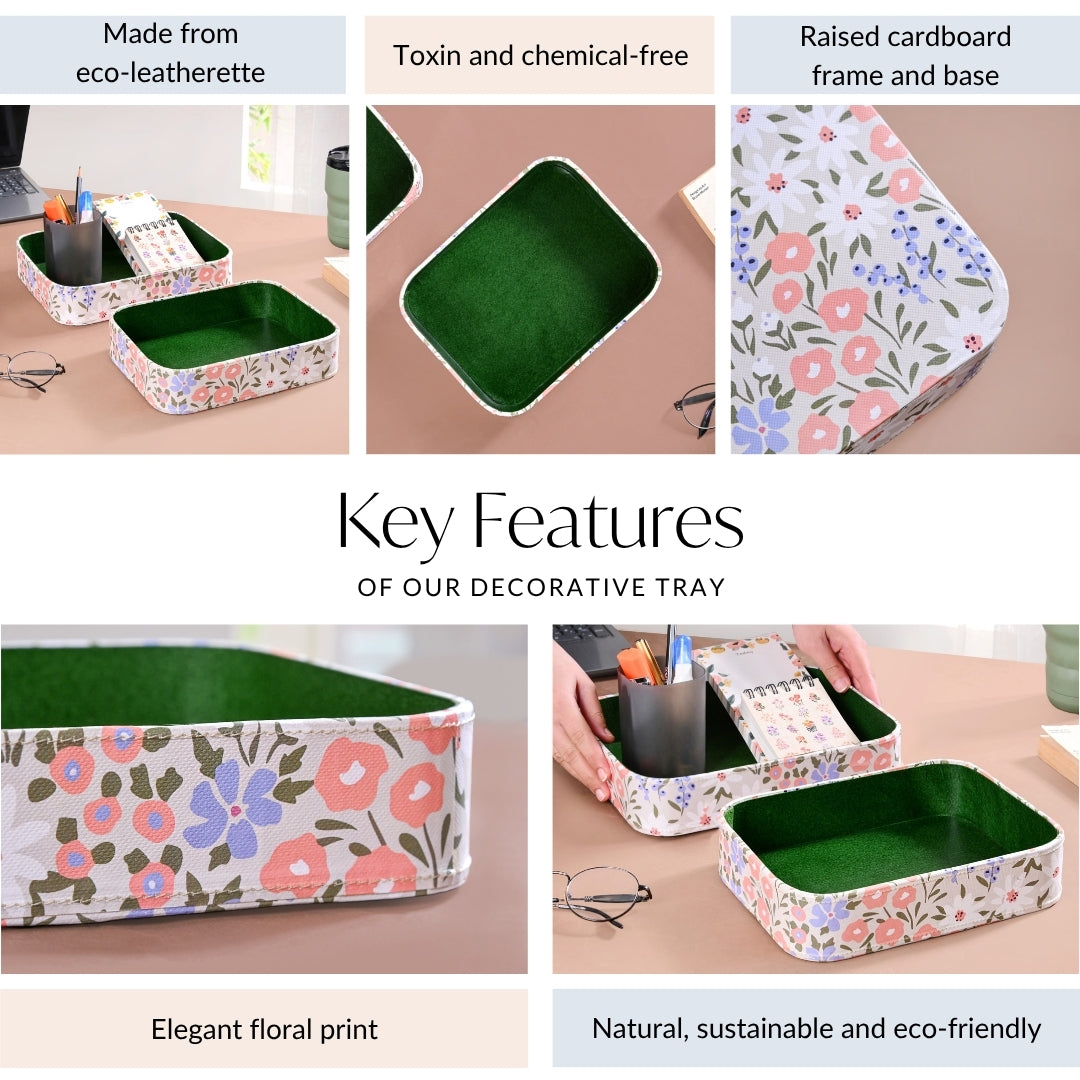Set Of 2 Florina Desk Organiser Tray Nestasia