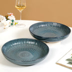 Set Of 2 Spiral Design Large Serving Dishes 1800ml Nestasia
