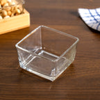 Glass Snack Serving Bowls With Tray Nestasia