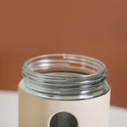 Set Of 4 Glass Storage Canister With Viewing Window 1200ml Nestasia