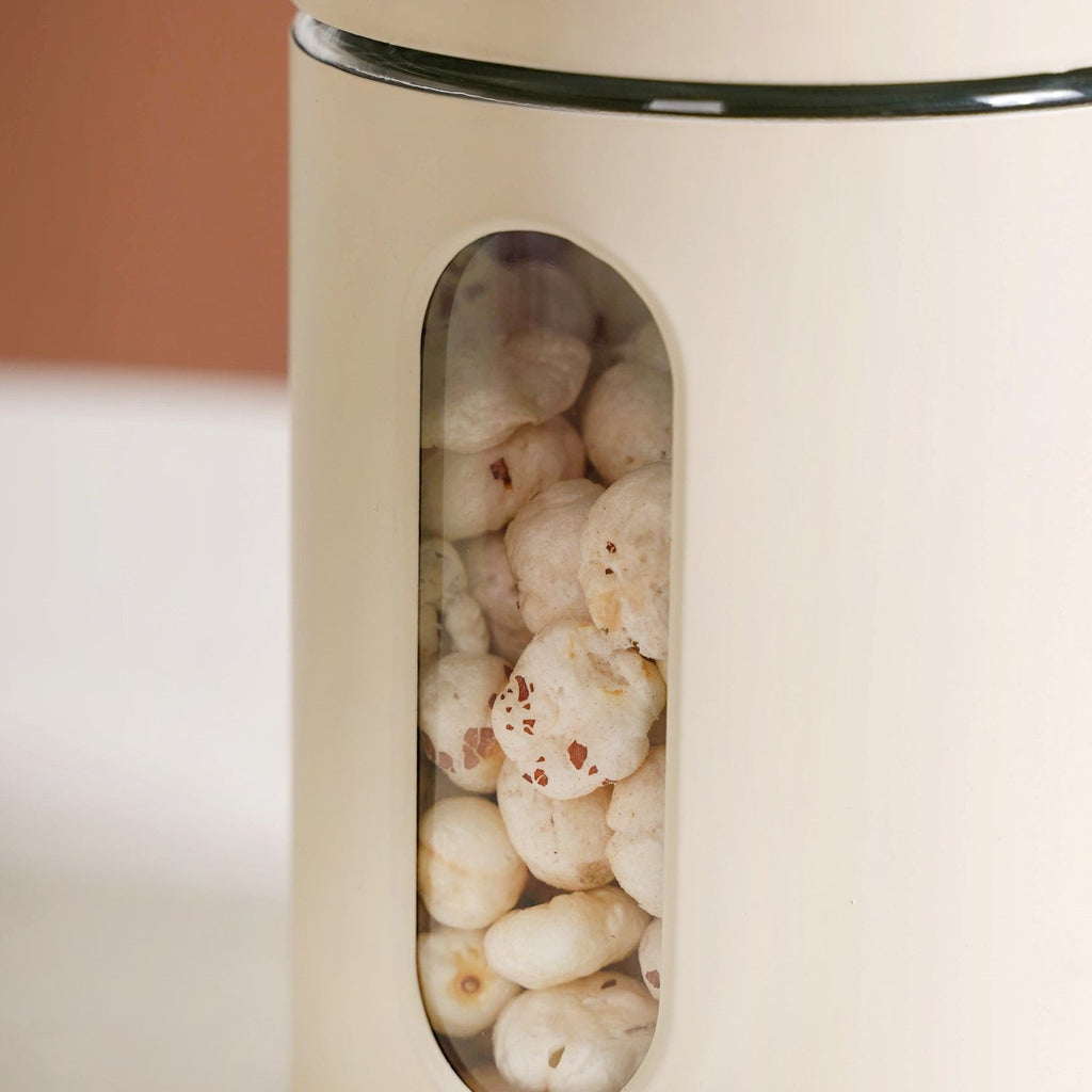 Set Of 4 Glass Storage Canister With Viewing Window 1200ml Nestasia