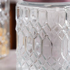Set Of 4 Square Glass Containers With Airtight Lid 1700ml Nestasia