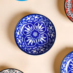 Set Of 8 Floral Mandala Small Ceramic Bowls 70ml Nestasia