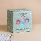 Set Of 8 Floral Mandala Small Ceramic Bowls 70ml Nestasia