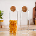 Storage Glass Jars with Cork Ball Lids Set of 2 1300ml Nestasia