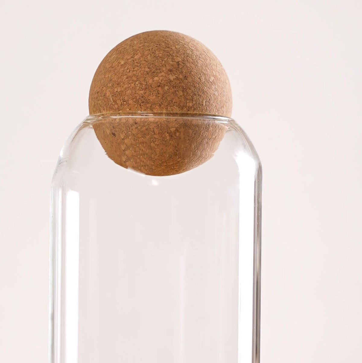 Storage Glass Jars with Cork Ball Lids Set of 2 1300ml Nestasia