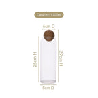 Storage Glass Jars with Cork Ball Lids Set of 2 1300ml Nestasia