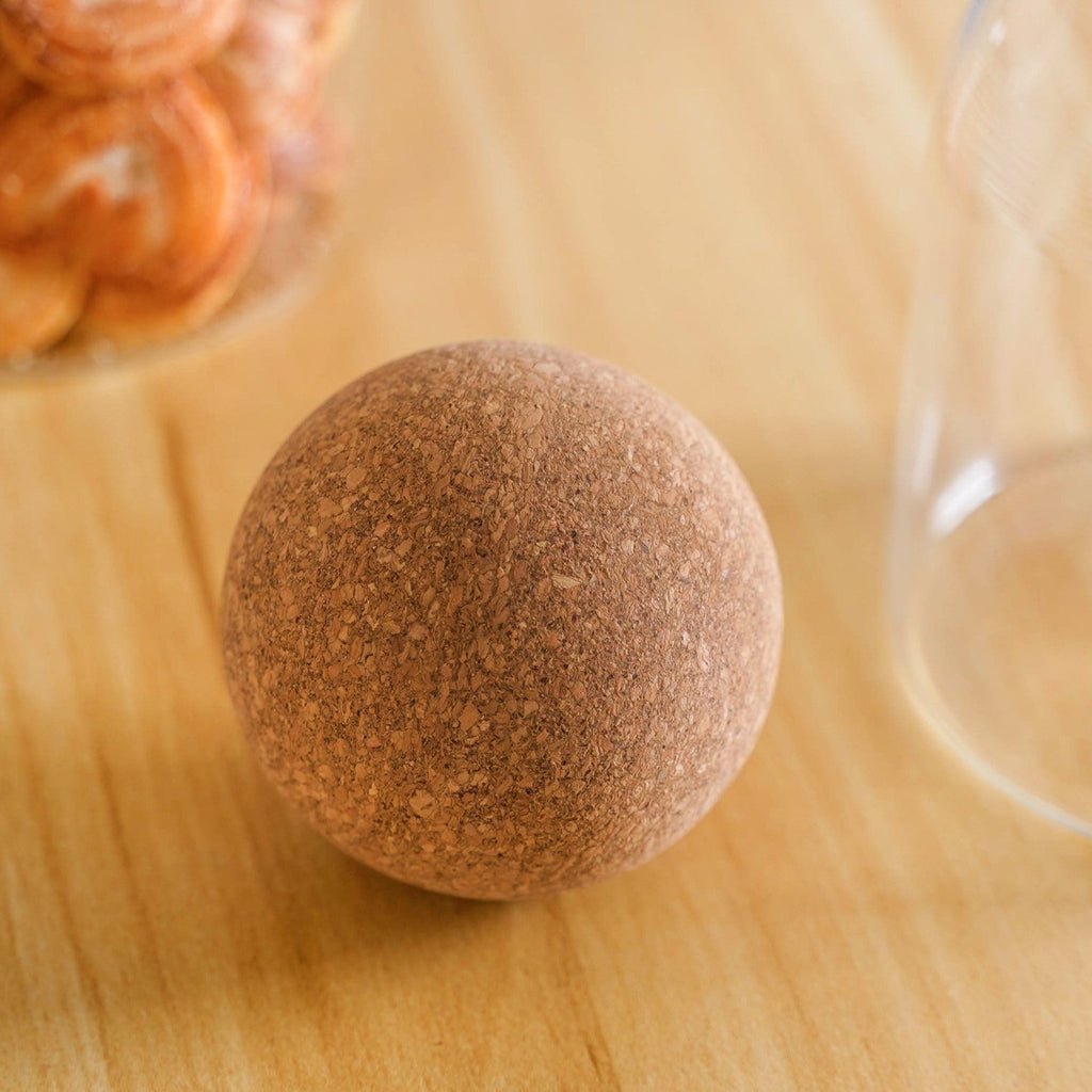 Set Of 2 Cork Ball Glass Jars 750ml Nestasia