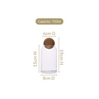 Set Of 2 Cork Ball Glass Jars 750ml Nestasia