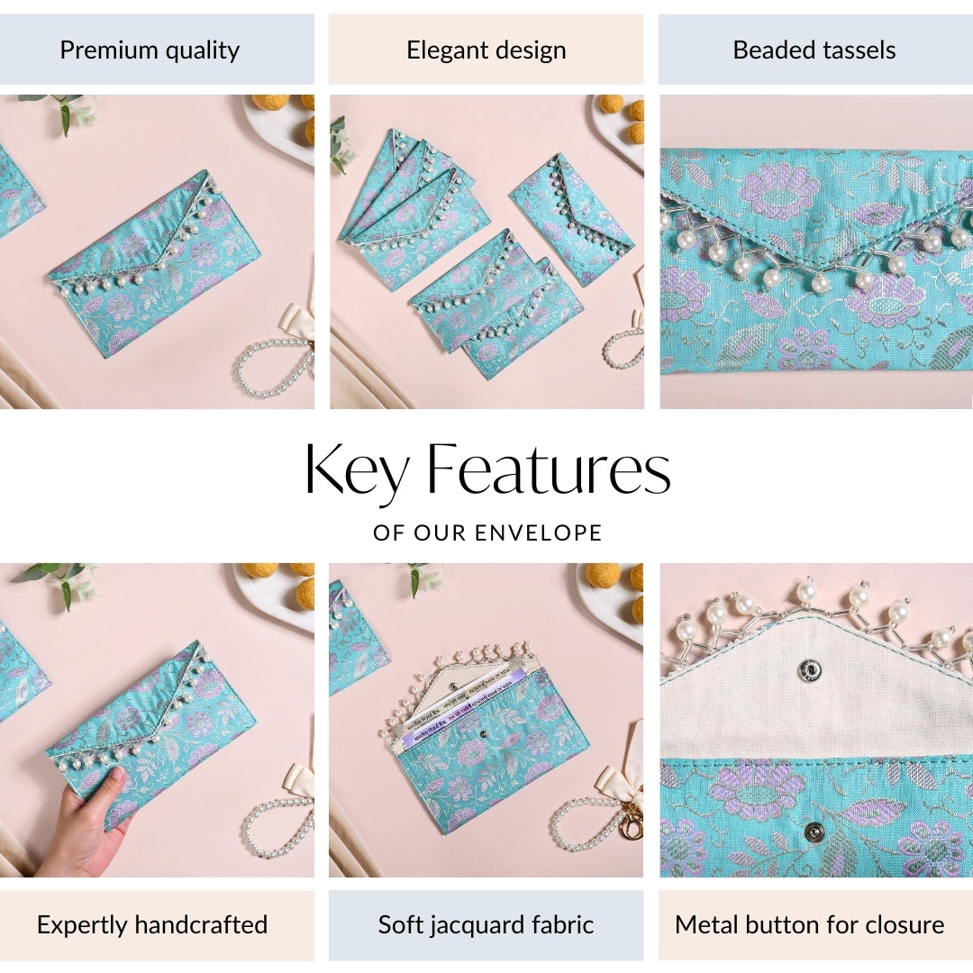 Jacquard Shagun Envelopes Set Of 6 Nestasia