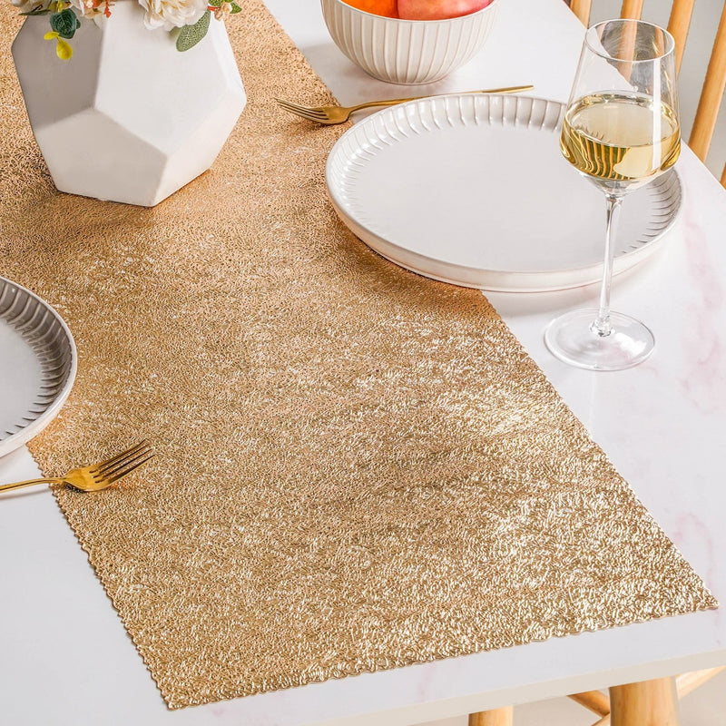 Glam Table Runner Gold 183x37cm Nestasia