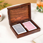 Ace Wooden Card Box With 2 Card Decks Nestasia