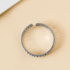 Shimmers In Silver Cuff Bracelet Nestasia