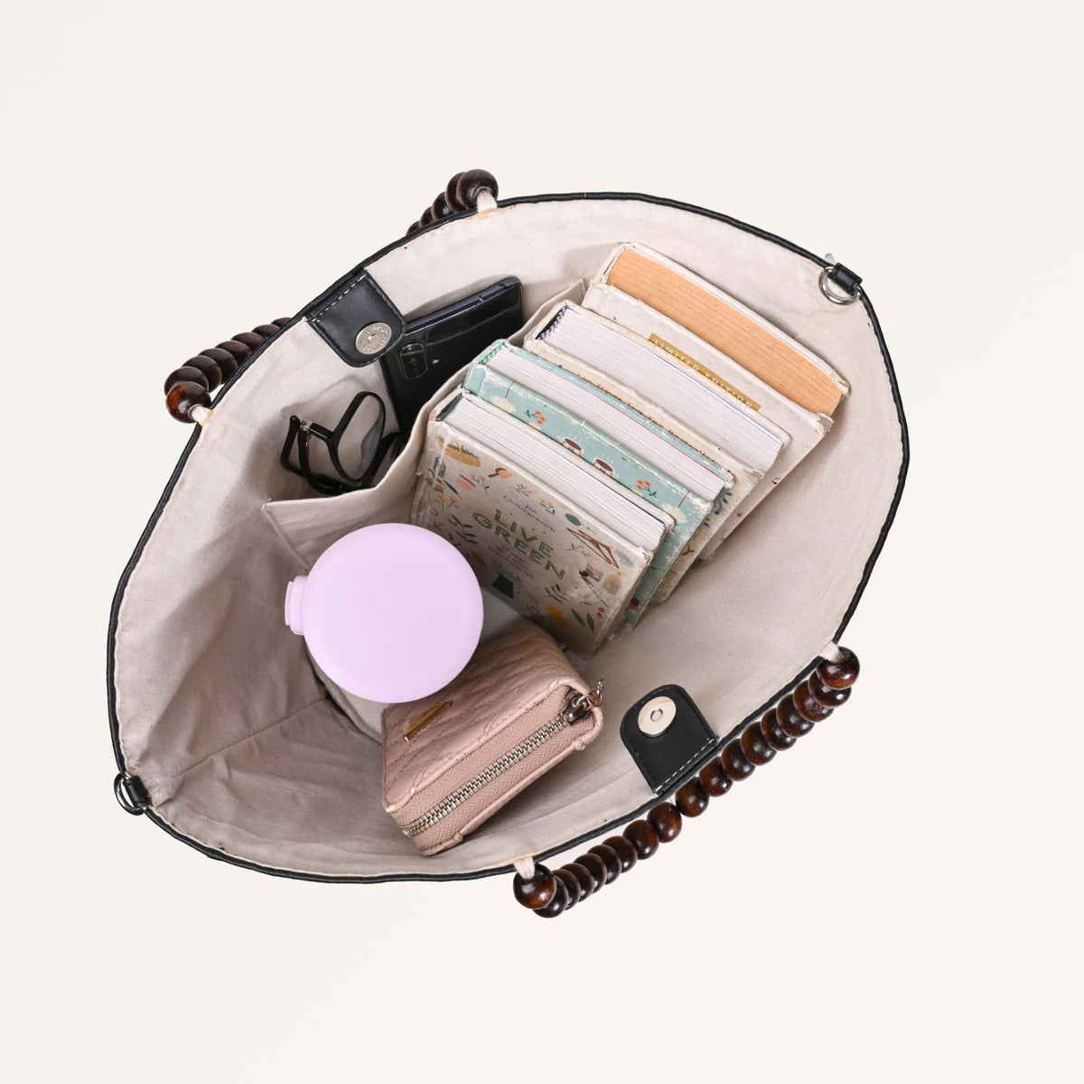Shitalpati Bag With Beaded Handles Nestasia