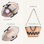 Shitalpati Bag With Beaded Handles Nestasia