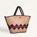 Shitalpati Bag With Beaded Handles Nestasia