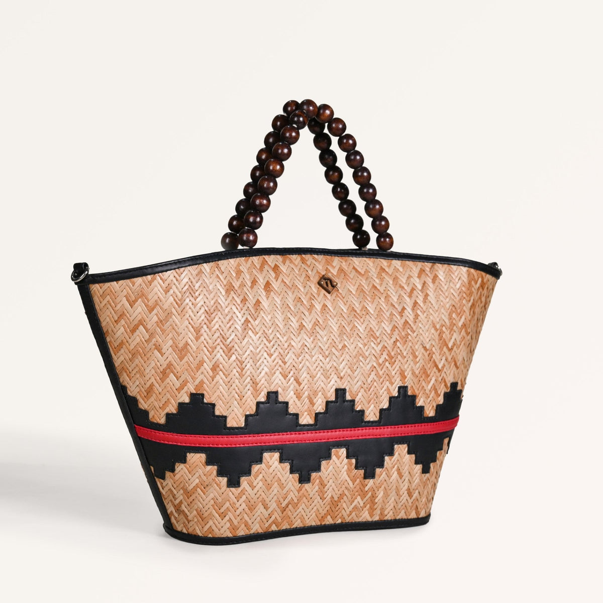Shitalpati Bag With Beaded Handles Nestasia