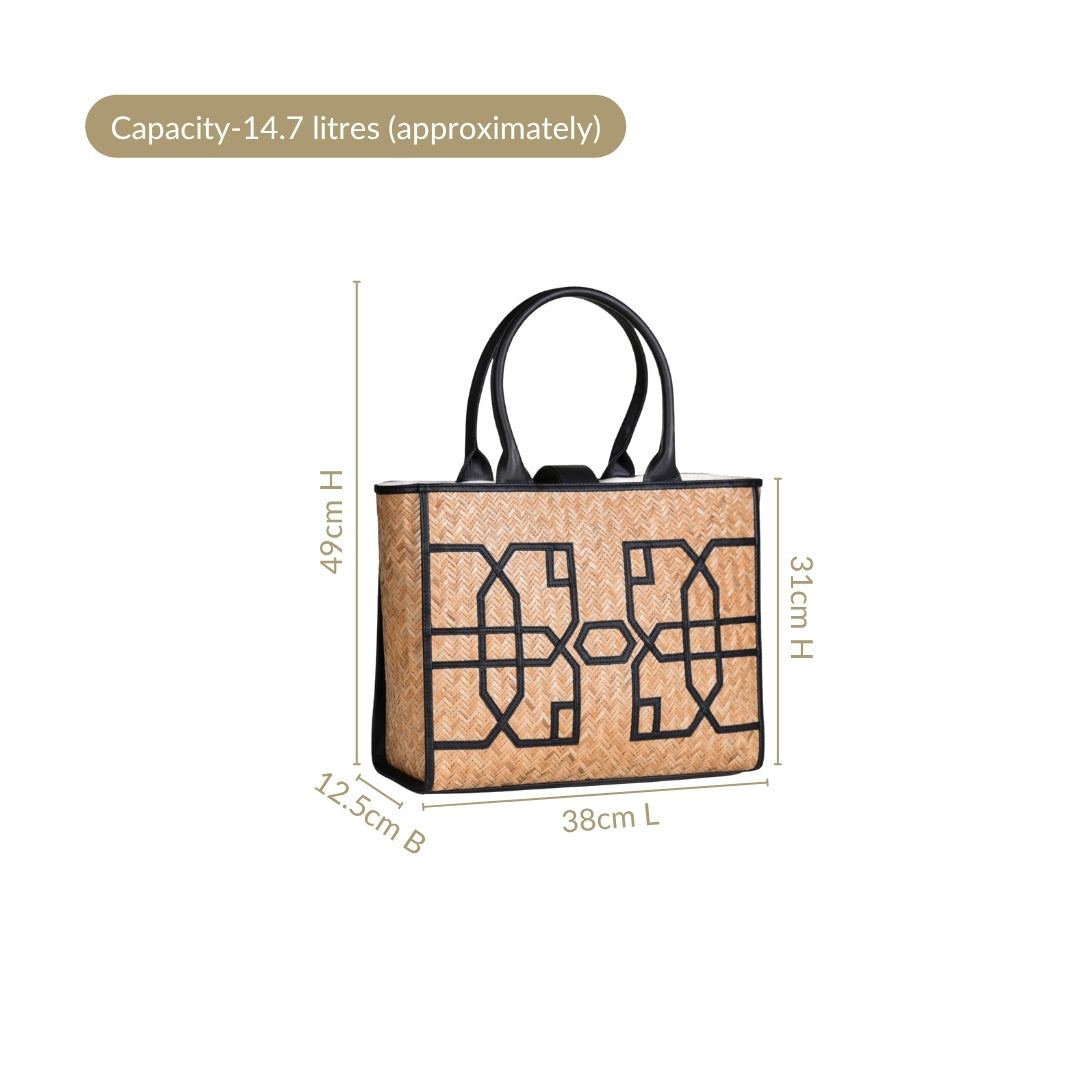 BreezeBag Carryall Black Tote Nestasia
