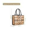BreezeBag Handwoven Carryall Tote Black Nestasia