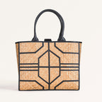 BreezeBag Handwoven Carryall Tote Black Nestasia