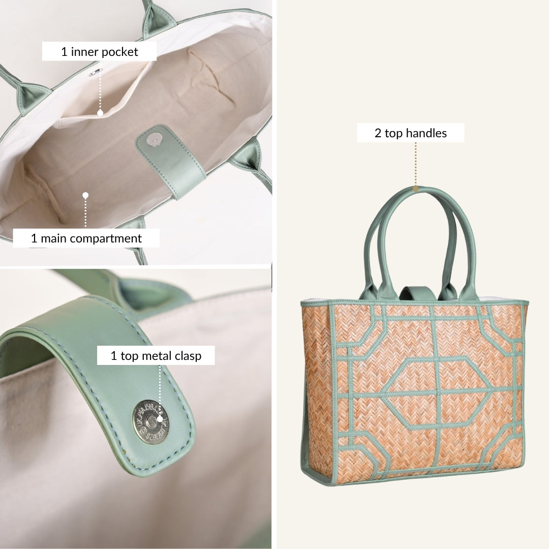 Modern Mint BreezeBag Eco Conscious Tote Nestasia