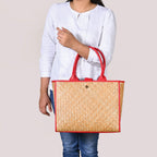 BreezeBag Ruby Red Weave Carryall Tote Nestasia