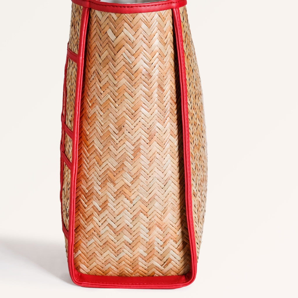 BreezeBag Ruby Red Weave Carryall Tote Nestasia