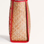 BreezeBag Ruby Red Weave Carryall Tote Nestasia