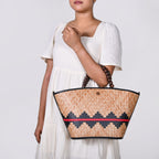 Shitalpati Bag With Beaded Handles Nestasia