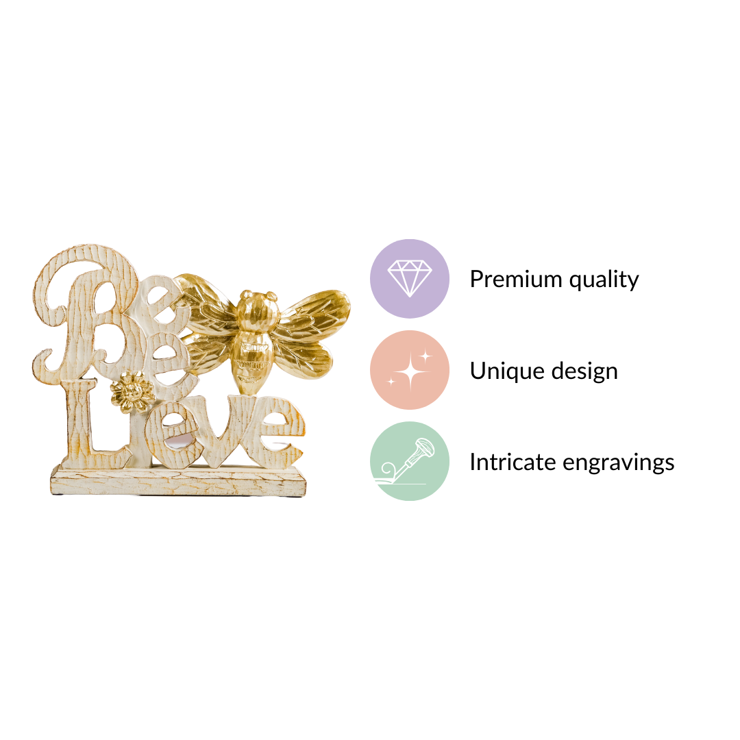 Bee-Lieve Home Letter Decor Object Nestasia