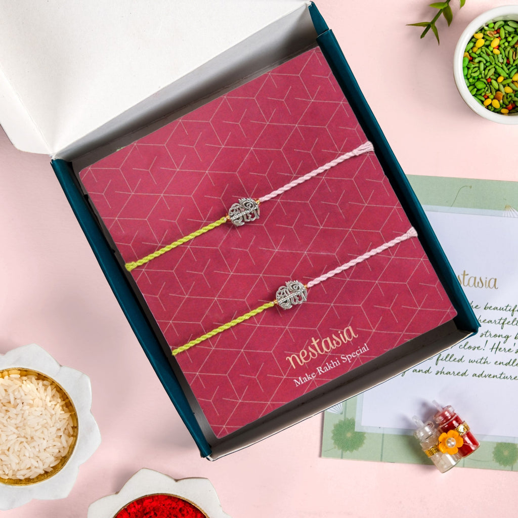 Shri Radha Rakhi Gift Set Nestasia