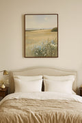 Silent Bloomscape | Printed Canvas Wall Art Contrast Living
