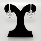 Silver Cornus Bloom Statement Earrings Nestasia
