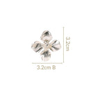 Silver Cornus Bloom Statement Earrings Nestasia