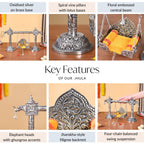 Silver Jhula For Laddu Gopal Nestasia