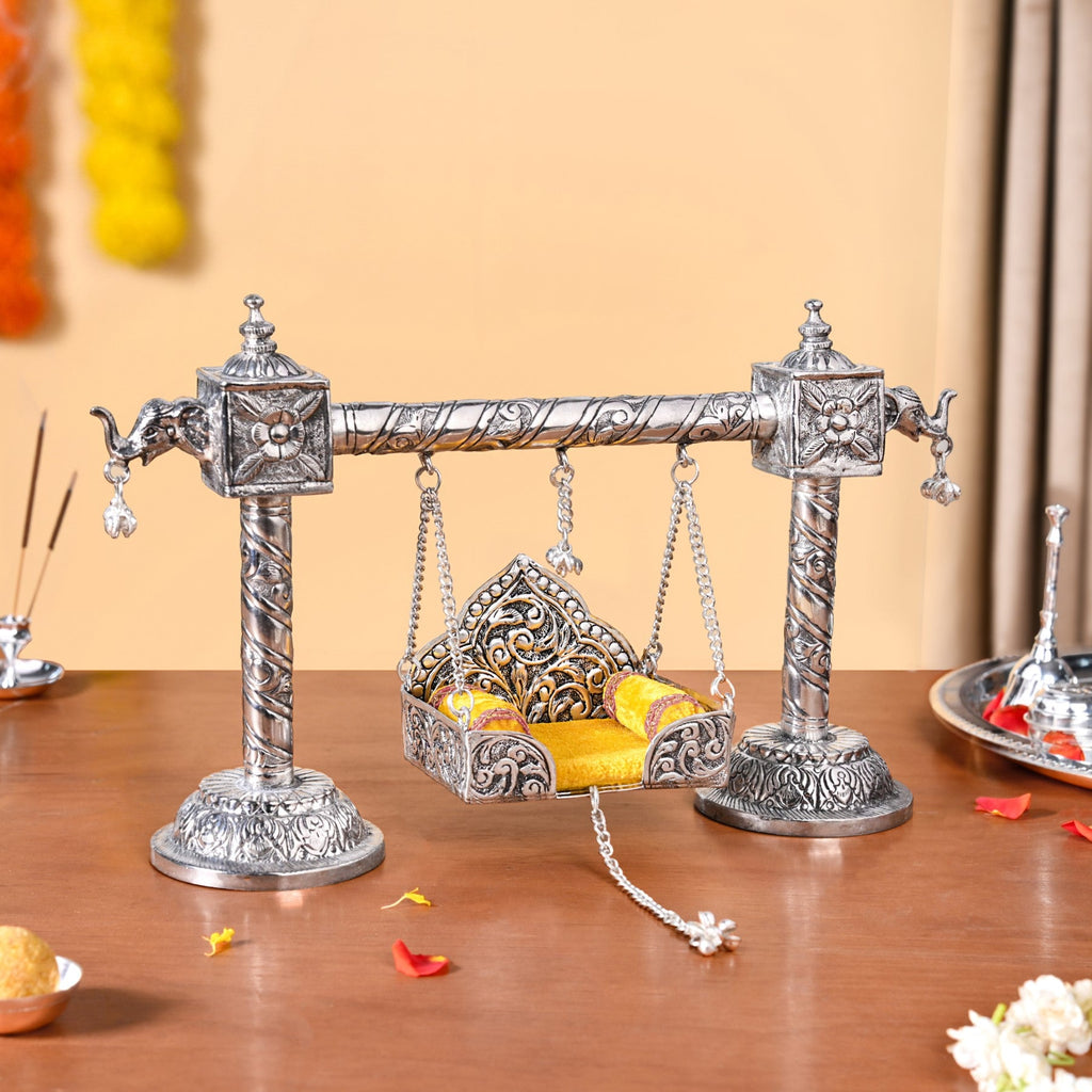 Silver Jhula For Laddu Gopal Nestasia