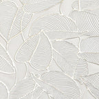 Silver Lining Leaves Dining Table Mat Set Of 6 Nestasia