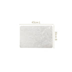Silver Lining Leaves Dining Table Mat Set Of 6 Nestasia