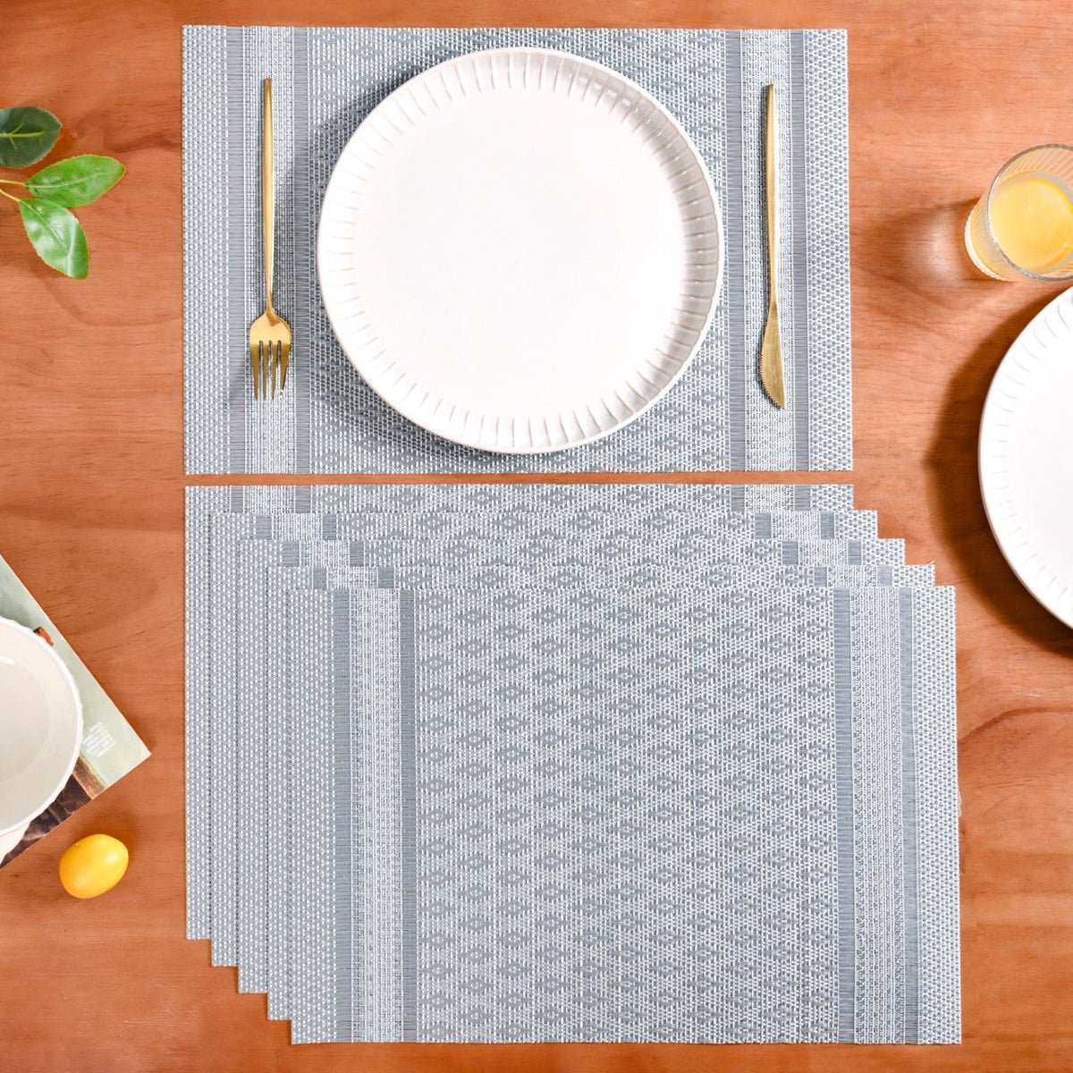Silver Lining Placemat Set Of 6 Nestasia