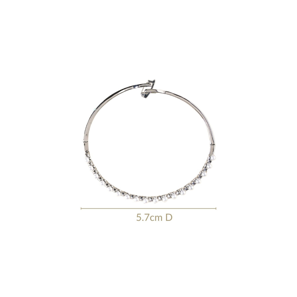 Silver Shimmer Folding Clasp Bracelet