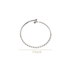 Silver Shimmer Folding Clasp Bracelet