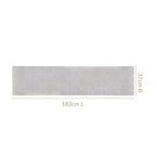 Shiny Lines Silver Table Runner 183x37cm Nestasia