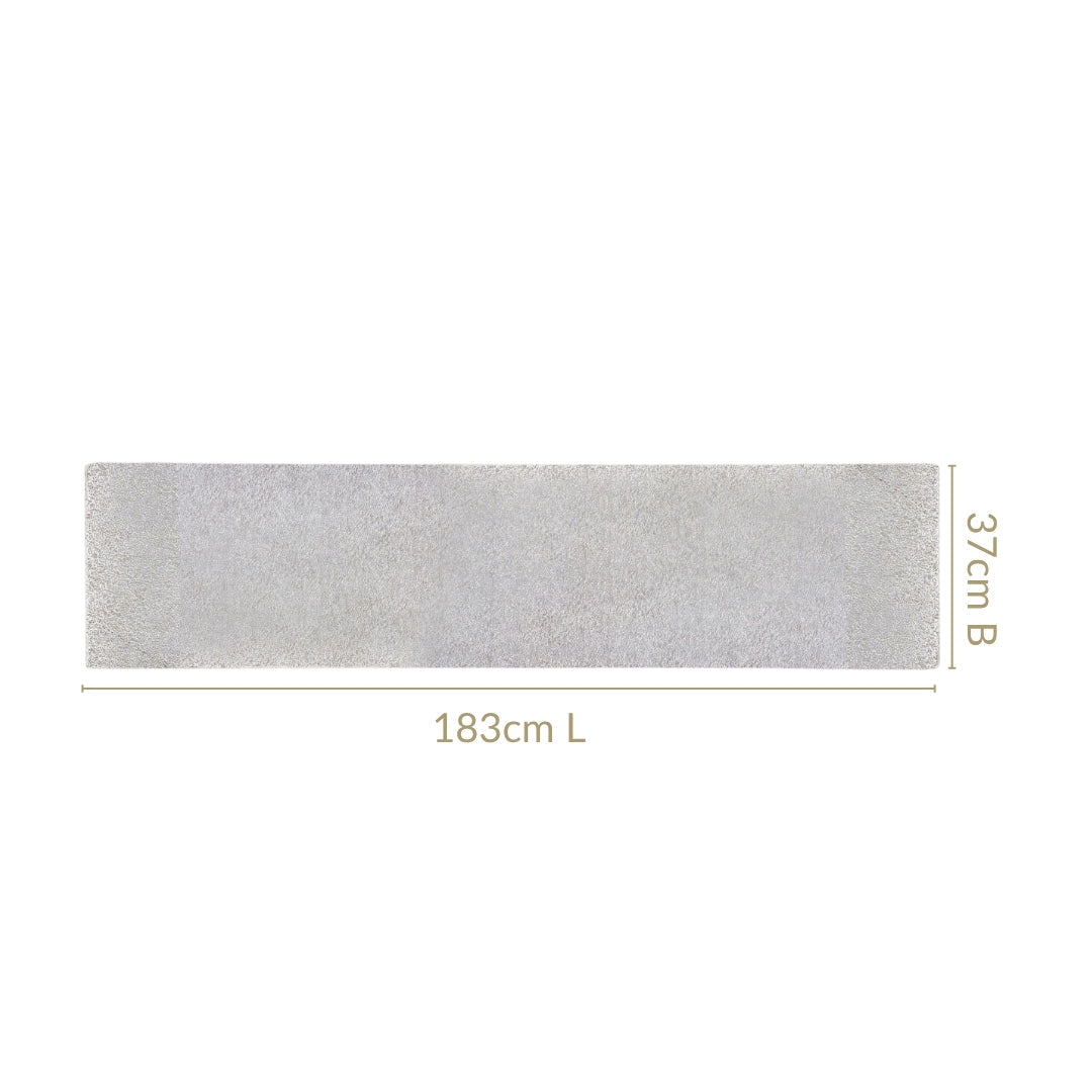 Shiny Lines Silver Table Runner 183x37cm Nestasia